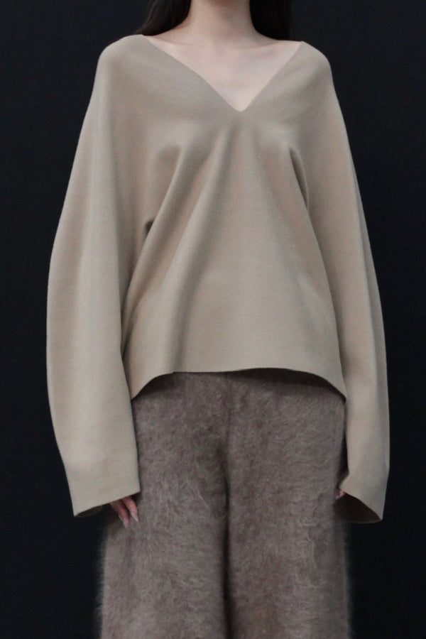 SWAYING 24 Autumn and Winter One-piece wool cardigan SW-SW24AW1T33-TUO Camel SW-SW24AW1T32